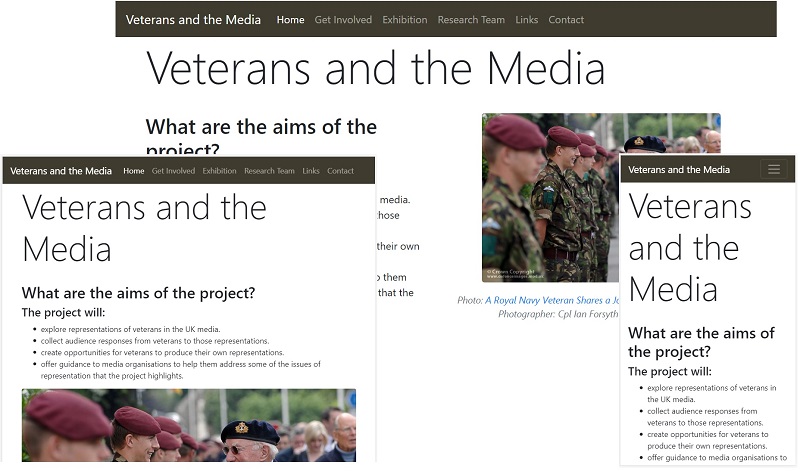 veterans and the media website